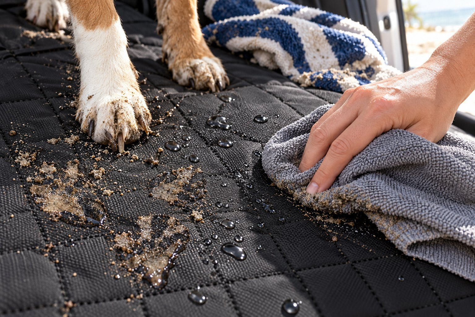 Bring home the dog, not half the beach.